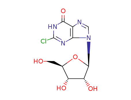 Molecular Structure of 13276-43-2 (2-CHLOROINOSINE)
