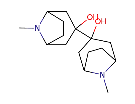 Molecular Structure of 85089-40-3 (8,8'-dimethyl-3,3'-dihydroxy-3,3'-bi(8-azabicyclo<3.2.1>octyl))