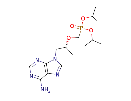 Molecular Structure of 160616-04-6 (bis(2-propyl) (R)-9-(2-phosphonomethoxypropyl)adenine)
