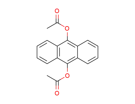 Molecular Structure of 604-66-0 (Diacetic acid 9,10-anthracenediyl ester)