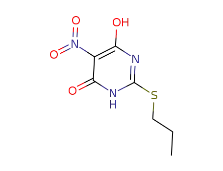Molecular Structure of 145783-13-7 (5-nitro-2-(propylthio)pyriMdine-4,6-diol)