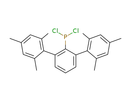 Molecular Structure of 185522-84-3 (P-(2,6-bis-(2,4,6-trimethylphenyl)phenyl)-P,P-dichlorophosphane)