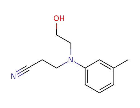 Molecular Structure of 119-95-9 (N-(2-CYANOETHYL)-N-(2-HYDROXYETHYL)-M-TOLUIDINE)