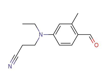 Molecular Structure of 119-97-1 (3-(Ethyl(4-formyl-3-methylphenyl)amino)propanenitrile)