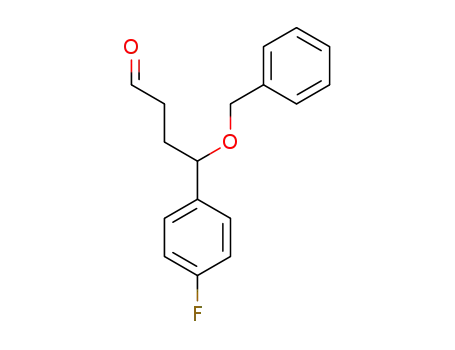 Molecular Structure of 1402042-56-1 (4-(benzyloxy)-4-(4-fluorophenyl)-butanal)