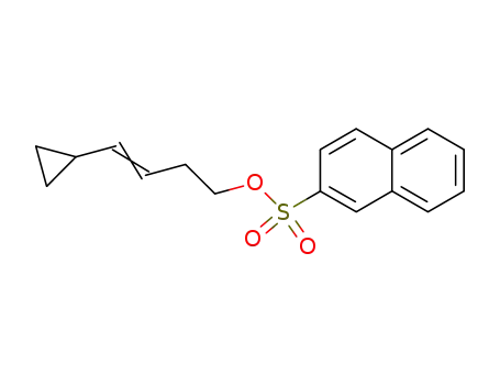 Molecular Structure of 7515-55-1 (1-Cyclopropyl-<buten-(1)-yl-(4)>-β-naphthylsulfonat)