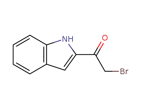 Molecular Structure of 3470-72-2 (2-bromo-1-(1H-indol-2-yl)ethanone)