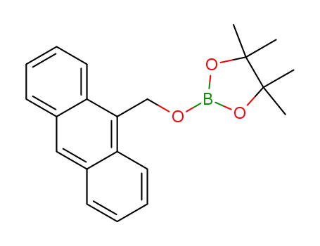 Molecular Structure of 1373393-13-5 (2-(anthracene-9-ylmethoxy)pinacolborane)