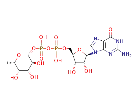 Molecular Structure of 15839-70-0 (GDP-BETA-L-FUCOSE, DISODIUM SALT)