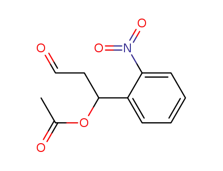 Molecular Structure of 90104-65-7 (Benzenepropanal, b-(acetyloxy)-2-nitro-)
