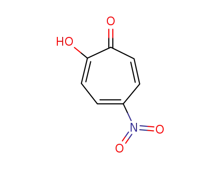 Molecular Structure of 3084-13-7 (2,4,6-Cycloheptatrien-1-one, 2-hydroxy-5-nitro-)