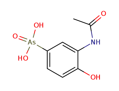 Molecular Structure of 97-44-9 (ACETARSONE)