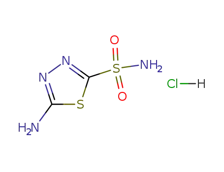 Molecular Structure of 120208-98-2 (5-amino-2-sulfamoyl-1,3,4-thiadiazole monohydrochloride)