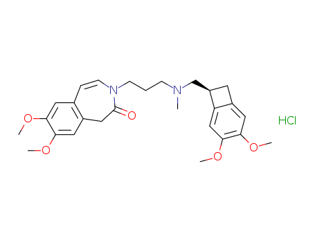 3-[3-({[(7S)-3,4-dimethoxybicyclo[4.2.0]octa-1,3,5-trien-7-yl]methyl}(methyl)amino)propyl]-7,8-dimethoxy-1,3-dihydro-2H-3-benzazepin-2-one hydrochloride