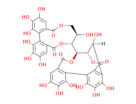 14-(3,4,5,11,17,18,19-Heptahydroxy-8,14-dioxo-9,13-dioxatricyclo[13.4.0.02,7]nonadeca-1(19),2,4,6,15,17-hexaen-10-yl)-2,3,4,7,8,9,19-heptahydroxy-13,16-dioxatetracyclo[13.3.1.05,18.06,11]nonadeca-1,3,5(18),6,8,10-hexaene-12,17-dione