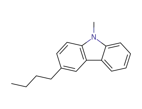 Molecular Structure of 112162-79-5 (9H-Carbazole, 3-butyl-9-methyl-)