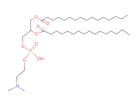 Molecular Structure of 1487-55-4 (1,2-DIHEXADECANOYL-RAC-GLYCERO-3-PHOSPHO[DIMETHYLAMINOETHANOL])