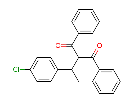 Molecular Structure of 727401-27-6 (2-(1-(4-chlorophenyl)ethyl)-1,3-diphenylpropane-1,3-dione)