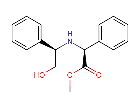 Molecular Structure of 139225-06-2 (N-<(R)-2-hydroxy-1-phenylethyl>-(S)-2-aminobenzeneacetic acid methyl ester)