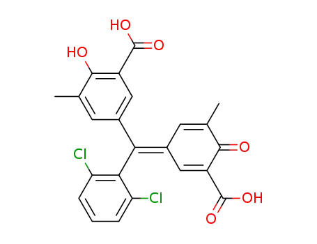 5-[(Z)-(3-Carboxy-5-methyl-4-oxocyclohexa-2,5-dien-1-ylidene)(2,6-dichlorophenyl)methyl]-2-hydroxy-3-methylbenzoic acid