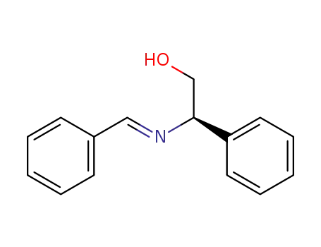 Molecular Structure of 153924-63-1 (β-[(phenylmethylene)amino]-[R-(E)-]-benzeneethanol)