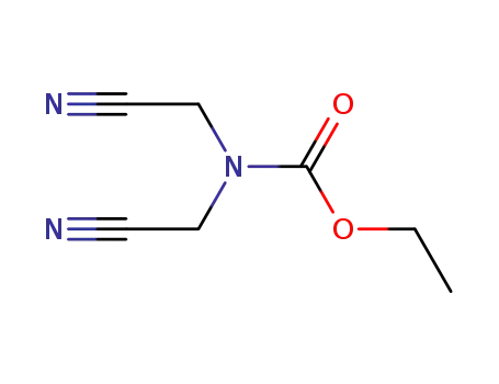 Molecular Structure of 86366-60-1 (bis-cyanomethyl-carbamic acid ethyl ester)