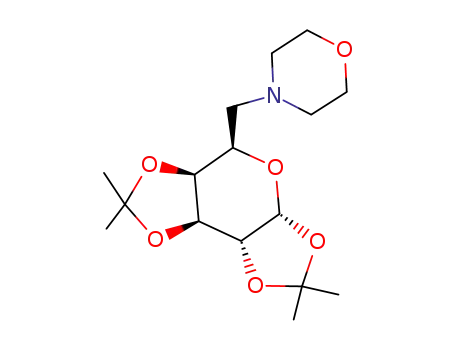 Molecular Structure of 98979-39-6 (1,2:3,4-di-O-isopropylidene-6-morpholino-α-D-galactopyranose)
