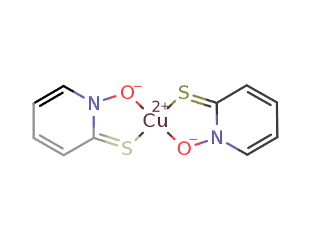 Molecular Structure of 14915-37-8 (Bis(1-hydroxy-1H-pyridine-2-thionato-O,S)copper)