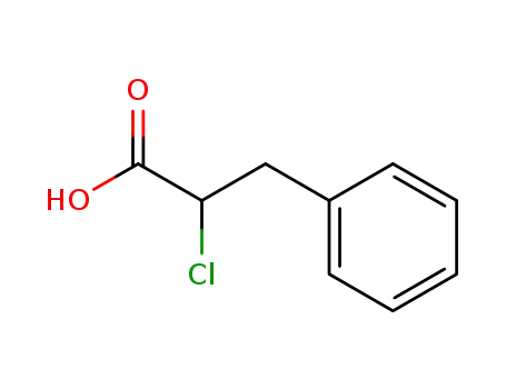Molecular Structure of 94347-44-1 ((R)-(-)-2-CHLORO 3-PHENYLPROPIONIC ACID)