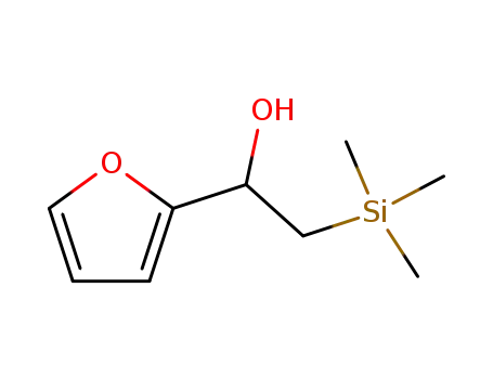 Molecular Structure of 1578-26-3 (1-(2'-furyl)-2-trimethylsilanylethan-1-ol)