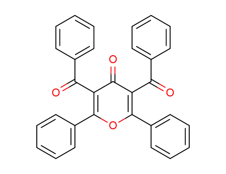 Molecular Structure of 34959-15-4 (4H-Pyran-4-one, 3,5-dibenzoyl-2,6-diphenyl-)