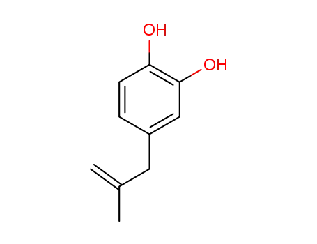 Molecular Structure of 1310466-22-8 (4-(2-methylallyl)-1,2-dihydroxybenzene)