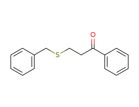 Molecular Structure of 87250-53-1 (1-Propanone, 1-phenyl-3-[(phenylmethyl)thio]-)