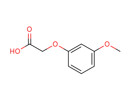 Molecular Structure of 2088-24-6 (3-METHOXYPHENOXYACETIC ACID)