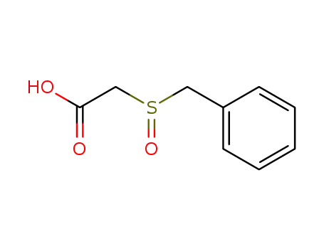 Molecular Structure of 28203-54-5 (Acetic acid, [(phenylmethyl)sulfinyl]-)