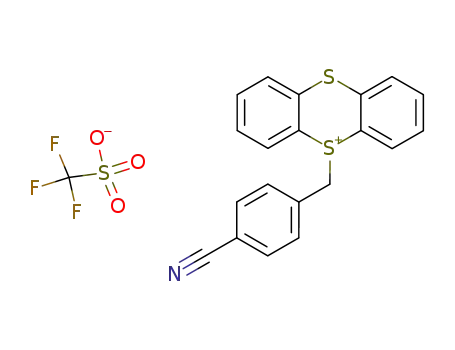 p-cyanobenzylthianthrenesulfonium trifluoromethanesulfonate