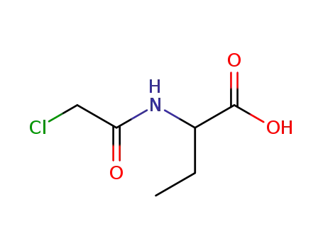 Molecular Structure of 101072-54-2 (N-CHLOROACETYL-DL-2-AMINO-N-BUTYRIC ACID (ALPHA-))