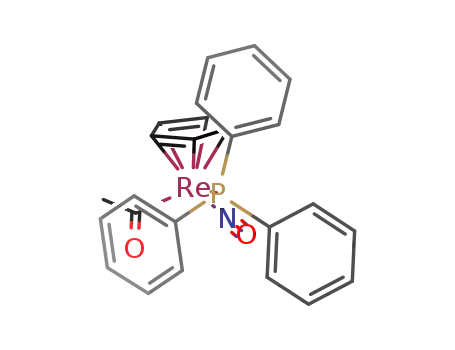 Molecular Structure of 82582-46-5 ((η5-C5H5)Re(NO)(PPh3)(COCH3))