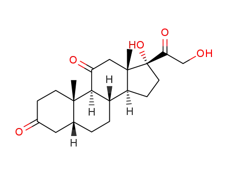 Molecular Structure of 68-54-2 (5-BETA-DIHYDROCORTISONE)