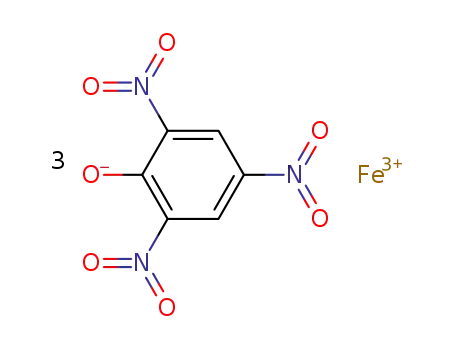 Molecular Structure of 25721-39-5 (Phenol, 2,4,6-trinitro-, iron salt)