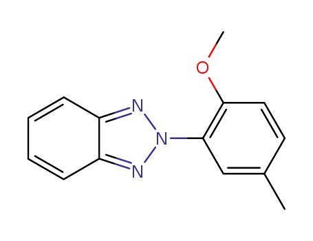 Molecular Structure of 58380-86-2 (2-(2'-methoxy-5'-methylphenyl)-2H-benzotriazole)