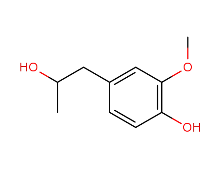 Molecular Structure of 20736-21-4 (1-(4-hydroxy-3-methoxyphenyl)-2-propanol)