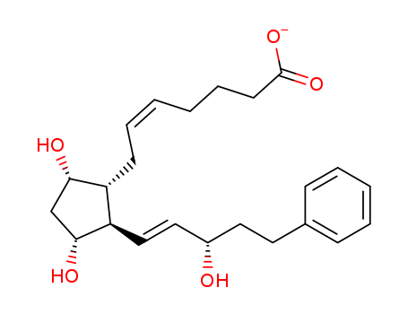 (9S,11R,15S)-9,11,15-trihydroxy-17-phenyl-18,19,20-trinor-5Z,13E-prostadienoate