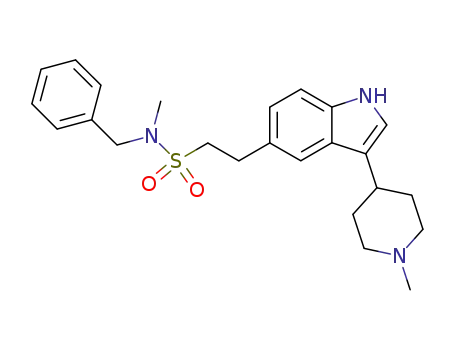 Molecular Structure of 639008-15-4 (2-[3-(1-methylpiperidin-4-yl)-1H-indol-5-yl]ethanesulfonic acid benzylmethylamide)