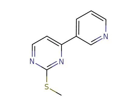 Pyrimidine, 2-(methylthio)-4-(3-pyridinyl)-