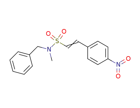 Molecular Structure of 639008-01-8 (2-(4-nitrophenyl)ethenesulfonic acid benzylmethylamide)