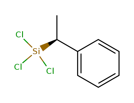 Molecular Structure of 38053-74-6 (Silane, trichloro[(1S)-1-phenylethyl]-)