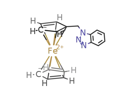Molecular Structure of 101006-58-0 (1-ferrocenylmethyl-1H-1,2,3-benzotriazole)