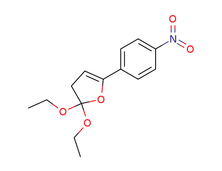 Molecular Structure of 14308-34-0 (2,2-diethoxy-5-(4-nitro-phenyl)-2,3-dihydro-furan)