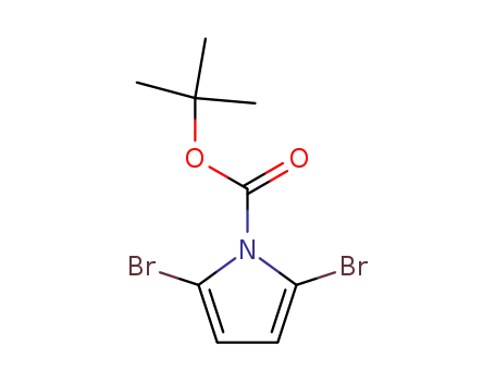 Molecular Structure of 117657-38-2 (1H-PYRROLE-1-CARBOXYLIC ACID, 2,5-DIBROMO-, 1,1-DIMETHYLETHYL ESTER)